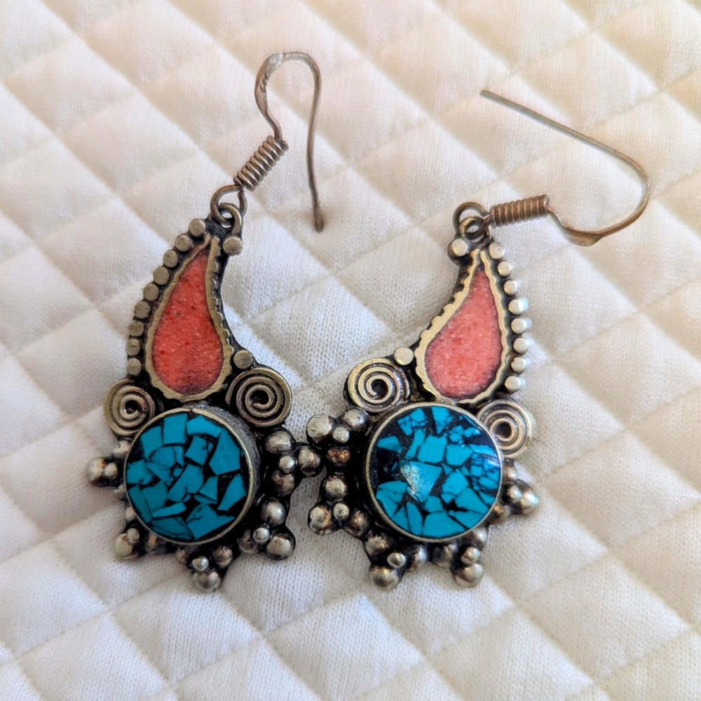 Bohemian Southwestern Multicolor Jewelry Set - Picture 3 of 6